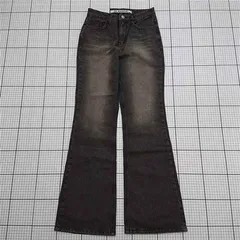 ◇ Θ ブラックアップ BLACKUP フレアデニムパンツ Sサイズ ブラック系 レディース E  【1512020032903】