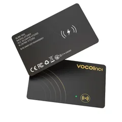 VOCOlinc Airタグ カード型 超薄(0.16cm) 「ワイヤレス充電対応」 紛失防止タグ カード（Apple「探す」のみ対応 ） 忘れ物防止 タグ スマートタグ Bluetooth トラッカー 財布、荷物用 探し物 1個