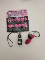 ハローキティ ラウンドワン コラボ キティ ストラップ 2種セット ボーリングボール キティ クラシック ヴィンテージ