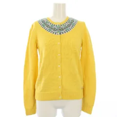 ポロ ラルフローレン POLO RALPH LAUREN カーディガン ニット 総柄 長袖 XL 16 イエロー 15-33-24-001897A /TK