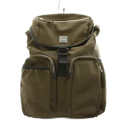 ヒューゴボス HUGO BOSS リュックサック バックパック ロゴ フラップ ナイロン カーキ /AN2のサムネイル