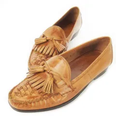 コールハーン COLE HAAN タッセルローファー モカシン レザー 革 ワンポイント 6 23.0cm 茶 ブラウン /CK10 ■GY19