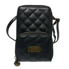 ANNA SUI(アナスイ) ショルダーバッグ - 黒 キルティング/スマホポシェット レザー