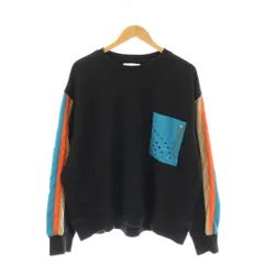 ファセッタズム FACETASM ポケット切替スウェットトップス プルオーバー 長袖 00 ブラック ABH-SW-U01 /HK ■OS ■SHのサムネイル