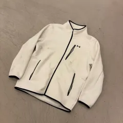 アンダーアーマー 白 フリース ジップアップ