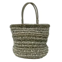 ANTEPRIMA(アンテプリマ) トートバッグ ワイヤーバッグ ゴールド×ライトグリーン×ベージュ