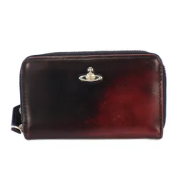 ヴィヴィアンウエストウッド Vivienne Westwood ADVAN アドヴァン 小銭入れ コインケース レザー ラウンドファスナー オーブ ロゴ ワンポイント 赤 レッド 黒 ブラック /BB