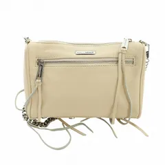 レベッカミンコフ Rebecca Minkoff ショルダーバッグ 斜め掛け レザー ロゴ チェーンショルダー アイボリー ■GY18 /MQ