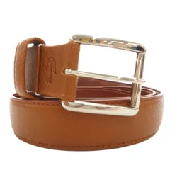 ラコステ LACOSTE レザーベルト 本革 茶 ブラウン /GV