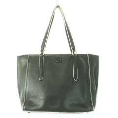 コールハーン COLE HAAN トートバッグ 2way ショルダーバッグ レザー 革 シュリンク ロゴ 黒 ブラック U06585 /CK4 ■GY11