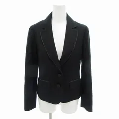 スナイデル SNIDEL テーラードジャケット 総裏 2B 裏地 総柄 0 黒 ブラック /HO