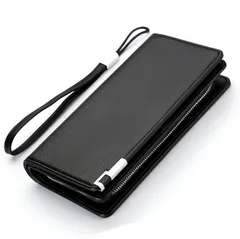 [bubulu] 財布 スマホ収納 長財布 メンズ カード 大容量 おしゃれ ファスナー 多機能 サイフ 男性用 プレゼント ギフト ビジネス 通勤 旅行用 