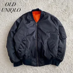 90s archive OLD UNIQLO MA1 フライトジャケット ネイビ 90s archive OLD UNIQLO MA1 フライトジャケット ネイビ