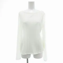 ロペピクニック ROPE Picnic プリーツカットソー 長袖 シアー 38 アイボリー /JS