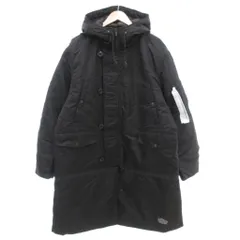 ジーユー GU UNDERCOVER タグ付き ヒートパデッドコンバーチブルコート XL 中綿 ロング丈 黒 ブラック 311-352699 /AE