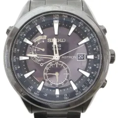 セイコー SEIKO ASTRON 腕時計 SBXA007 アナログウォッチ GPS 電波 ソーラー クロノグラフ 黒 ブラック /AE