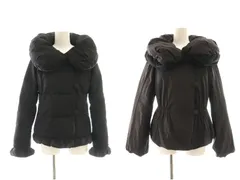 トゥービーシック TO BE CHIC ダウンコート ダウンジャケット リバーシブル 切替カラー40 ブラック /DF ■GY53のサムネイル