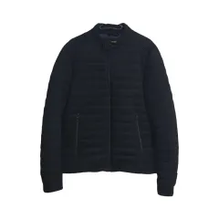 ZARA ブラック ポリ(ポリエステル) 100% ジップアップ ジャケット