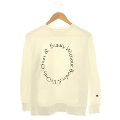 チャンピオン CHAMPION REVERSE WEAVE スウェット トレーナー プリント M 白 黒 /CX ■OS