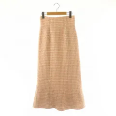 デイシー deicy ラメツイードマーメイドスカート ロング 0 ピンク 白 ホワイト /NR ■OS