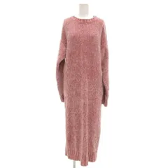 ジェラートピケ gelato pique ニット ワンピース ロング 長袖 F ピンク /UO