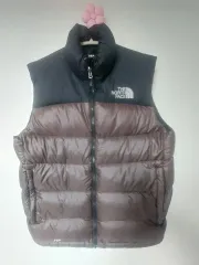 THE NORTH FACE ザノースフェイス 700 ダウン ベスト ブラウン/ブラック
