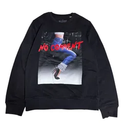 NO COMMENT PARIS ノーコメントパリ スウェット/トレーナー XS 黒 フォトプリント レディース メンズ ユニセックス フランス製 オーガニックコットンのサムネイル