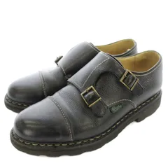 パラブーツ Paraboot William ウィリアム ダブルモンク 58977 レザーシューズ 革靴 5.5 黒 ブラック /☆G