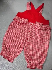 クリスマス 赤ちゃん オーバーオール 80 状態 良し