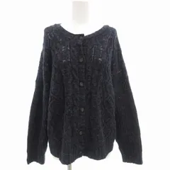 サマンサモスモス SM2 カーディガン ニット 長袖  厚手 F 紺 ネイビー /GV