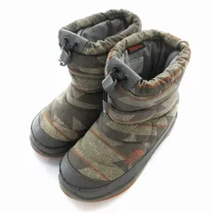 ザノースフェイス THE NORTH FACE Nuptse Bootie WP 2 ヌプシブーティ ウォータープルーフ ショートブーツ 迷彩柄  カモフラ 21cm カーキ NFJ51880 /EE