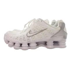 ナイキ NIKE SHOX TL WHITE/WHITE-METALLIC SILVER-MAX ORANGE ショックス スニーカー シューズ ロゴ 28cm 白 ホワイト AV3595-100 /JS ■GY18