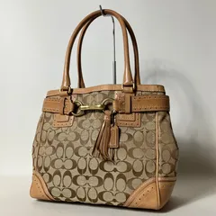 2511-391｜コーチ シグネチャー ハンドバッグ ライトブラウン