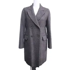 ロロピアーナ Loro Piana 最高級 カシミヤウール チェスターコート 中綿 ダブルブレスト チェック ロング 国内正規 40 約M 茶 ブラウン 系 1218のサムネイル