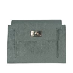 HERMES エルメス 二つ折り財布 ジュラ2 ブラック レザー ユニセックス