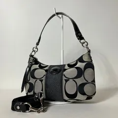 2511-434｜美品｜コーチ シグネチャー 2WAYショルダーバッグ ブラック