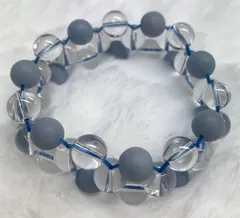 天然石❤️エンジェライト❤️編み込みブレスレット