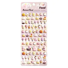 TK.tech シール ステッカー 3D 立体 動物 食べ物 ごほうび シール帳 (ウサギ) 0