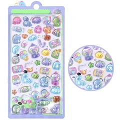 Mirhua 3Dぷっくりシール セット 可愛い動物＆スイーツデザイン｜立体エンボスシー ごほうびシール キラキラな 女の子 デコシールル 女の子向け DIY手帳・スマホ・スクラップブック・工作に最適 子供向けギフトにも (color3) 1