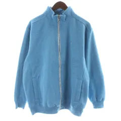 ハッシュパピー Hush Puppies ジップアップスウェット ジャージ フリース ハイネック LL 水色 ライトブルー /KW ■GY58