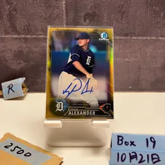 2016 Topps Bowman Chrome Tyler Alexander 48/50 直筆サインカード DETROIT TIGERS Gold Refractor カード