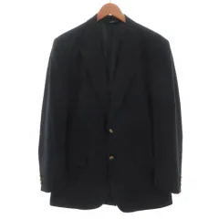 ブルックスブラザーズ BROOKS BROTHERS 346 ジャケット 紺ブレ テーラードカラー シングル 2B 金ボタン ウール混 ネイビー 紺 38REG