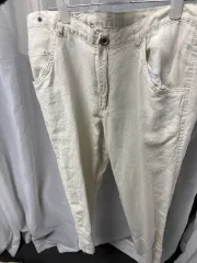 アイボリー リネン ズボン