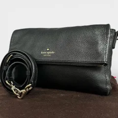 美品 kate spade ショルダーバッグ レザー シボ革 PXRU6222