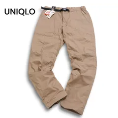 【新品 未使用】 UNIQLO ユニクロ 暖パン 裏起毛★ ウォーム イージー ストレッチ スリムフィット パンツ Sz.L メンズ