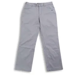 NIKE GOLF ナイキ ゴルフ 通年 DRI-FIT 吸水速乾★ ロゴ刺繍 ストレッチ スラックス パンツ Sz.31 メンズ 灰 グレー