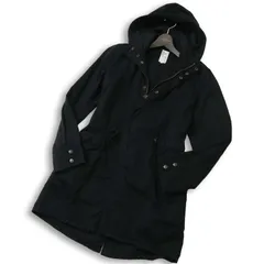 semantic design セマンティック デザイン 通年 フード着脱可★ フーデッド ミリタリー モッズ コート Sz.M メンズ 黒
