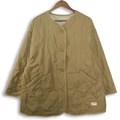 JaVa ジャバ 秋冬 ロゴ 中綿★ キルティング ジャケット コート Sz.L　レディース