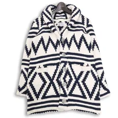 Anti Ballistic アンティバリスティック 秋冬 総柄★ ショールカラー ニット カーディガン Sz.FREE　メンズ