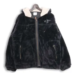 BILLABONG ビラボン 秋冬 ボア★ 刺繍 フーディー ジップ ブルゾン ジャケット Sz.M　メンズ 黒